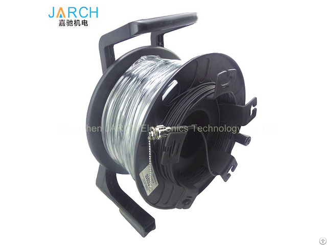 Heavy Duty Single Mode Fiber Optic Cable Reel With Odc Connector On Winding Drum