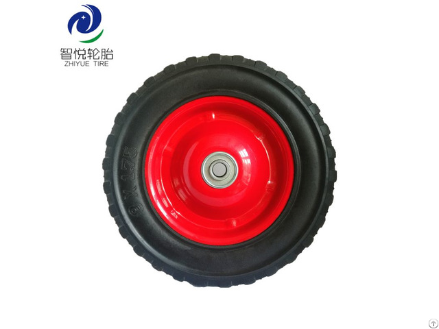 China High Quality Rubber Tires 8 Inch Solid Wheel For Generator Trolley Cart Pressure Washer