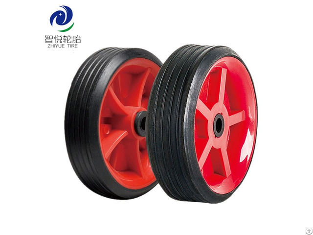 Rubber Tires 3 5 Inch Solid Wheel For Kids Bicycle Training Luggage Cart Wholesale