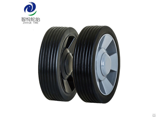 High Quality 6 Inch Pvc Plastic Wheel For Lawn Mower Bbq Barbecue Grill Wholesale