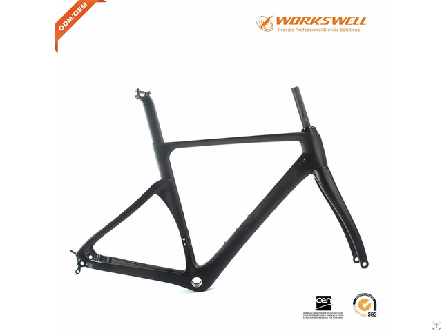 New Design China Full Carbon Road Bike Frame Witt V X Disc Brakes