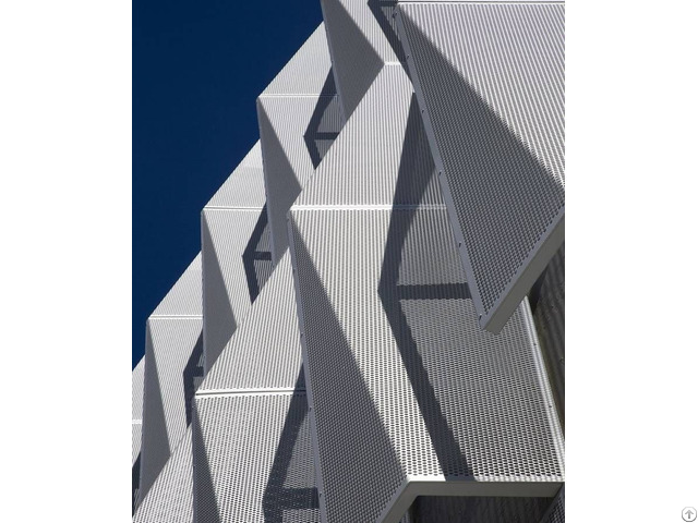 Perforated Metal Panels For Architectural Sun Control System