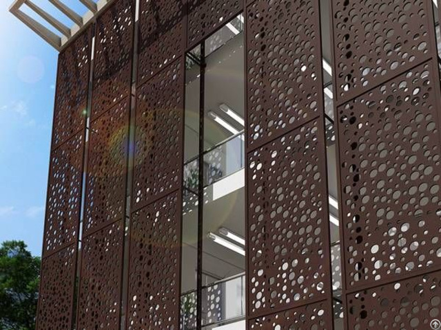 Cnc Punching Perforated Metal Panels For Architectural Ornament