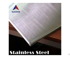 Alucoone Hairline Brush Brushed Emboss Polished Stainless Steel Composite Panel