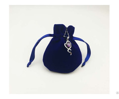 Round Velvet Jewelry Drawstring Bag