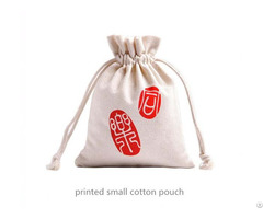 Small Cotton Drawstring Gift Bag