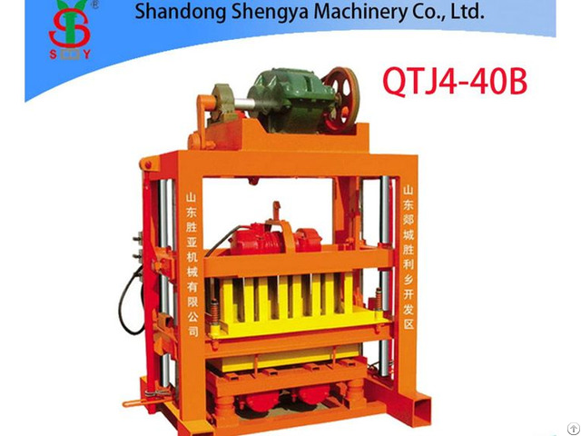 Qtj4 40b Hot Sale Small Concrete Block Machine