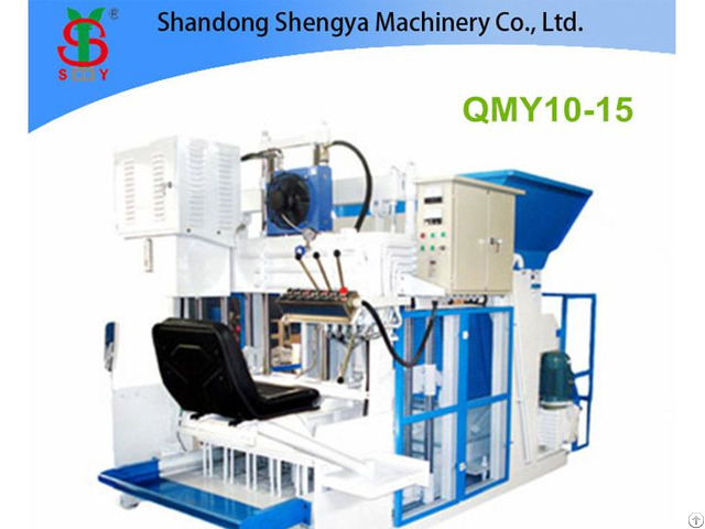 Qmy10 15 Big Production Mobile Hydralic Concrete Block Making Machine