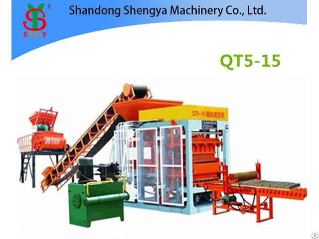 Qt5 15 Full Automatic Hydraulic Concrete Block Production Line