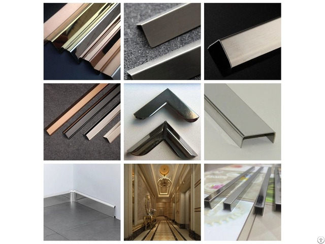 Foshan Manufacture Hot Sales Stainless Steel Wall Tile Edge Trim