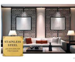 Background Wall Decoration With Hotel Color Stainless Steel Panel