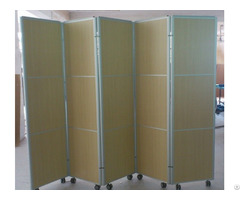 New Style Folding Screen Room Division Aluminum Frame Wheels Non Straightening