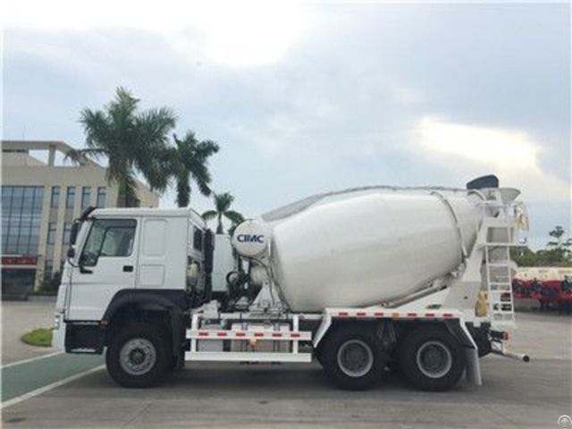 China Cnhtc Chassis 7cbm Concrete Mixer Truck For Sale