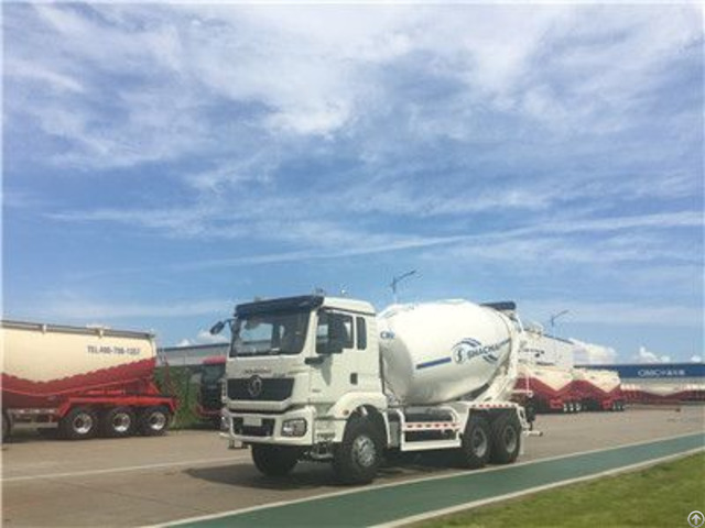 Shacman Chassis Vietnam 10cbm Concrete Mixer Truck With Pump