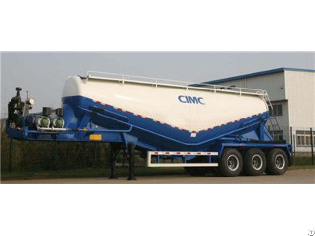 Lightweight 29cbm Dry Bulk Cement Transport Tanker With Tri Axle