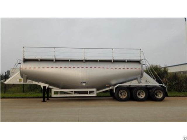 High Quality W Shape 32cbm Tri Axle Dry Bulk Tanker With Air Compressor