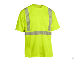 Good Quality Cheap High Visibility T Shirt With Reflective Tape Ansi107 Manufacturer