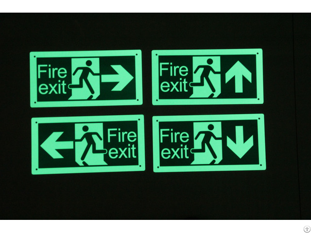 China Customized High Quality Photoluminescent Emergency Signs Manufacturer