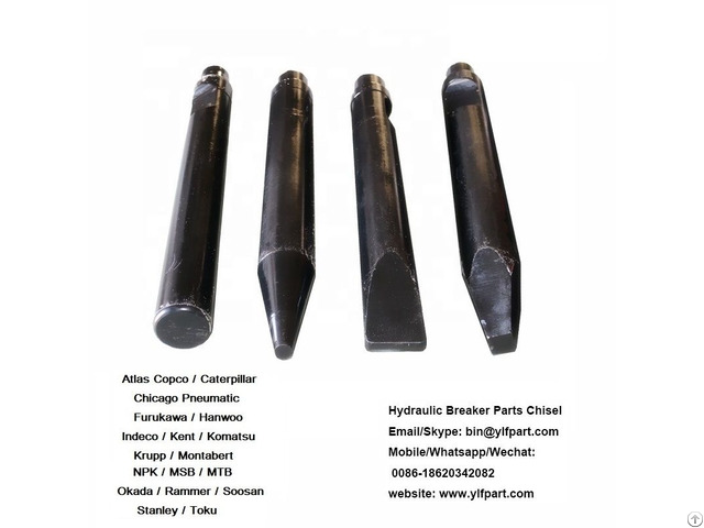 Soosan Series Hydraulic Breaker Chisels Moil Point Tools