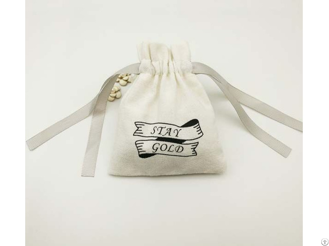 Cotton Drawstring Jewelry Bag