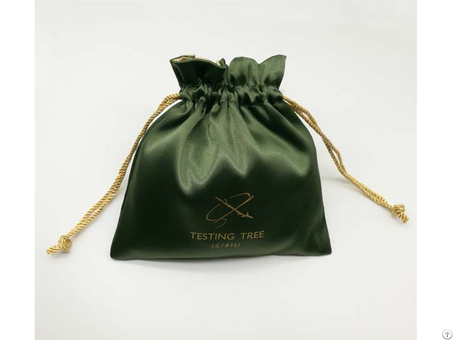 Double Layers Satin Drawstring Gift Bag