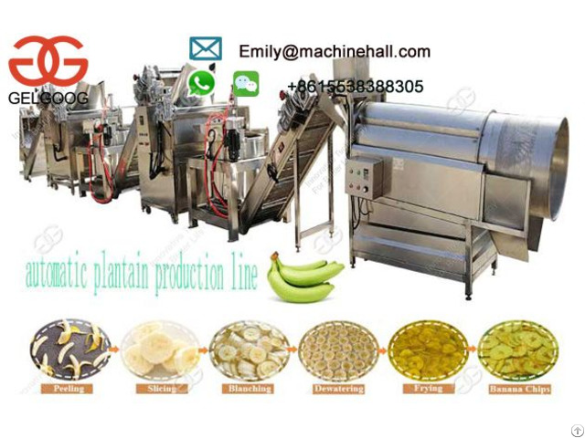 Banana Plantain Chips Production Line