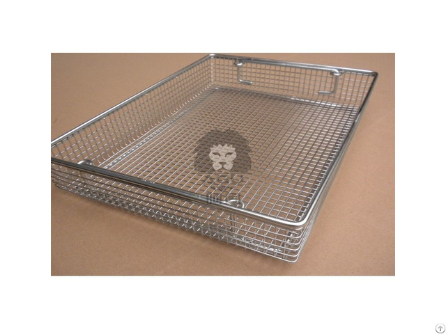 Instrument Sterilization Basket For Endoscopes Stainless Steel Perforated