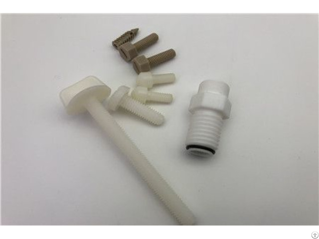 Chemical Resistance Self Lubrication High Performance Engineering Plastic Screw