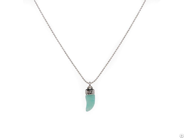 New Style Metal Turquoise Pendant Necklace