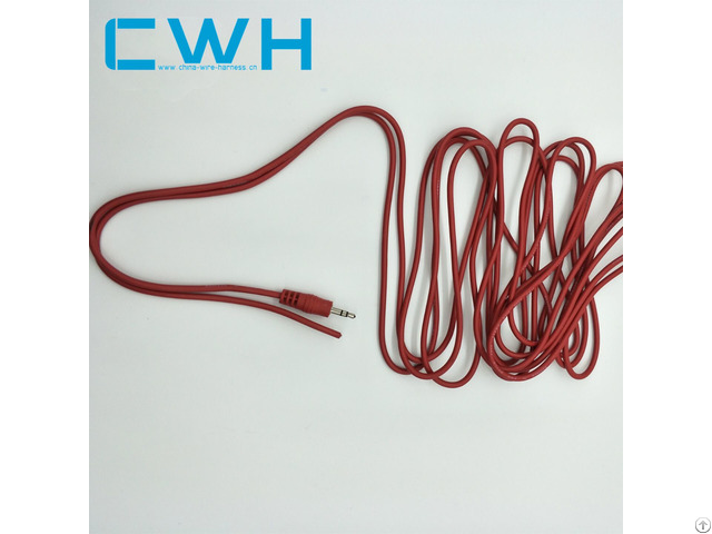 Red Audio Cable Stereo Wire Harness And Assembly