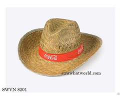 Vietnamese Cheap Price Straw Cowboy Hat Swvn 8100