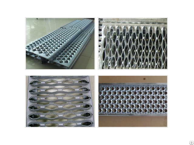 Walkway Slip Resistant Surface Galvanized Anti Skid Plate And Plank Safety Grating