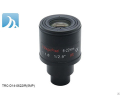 5mp 6 22mm 1 2 5 Inch Varifocal Motorized Lens For Hd Cctv Security Ip Camera