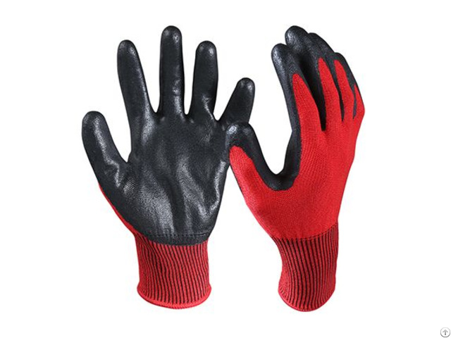 Nitrile Coated Cut Resistant Safety Work Gloves Crg 03 R