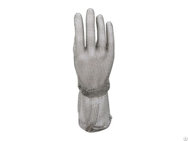 Stainless Steel Mesh Safety Work Gloves With Long Cuff Smg 005