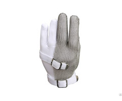 Stainless Steel Mesh Three Finger Safety Work Gloves Smg 002