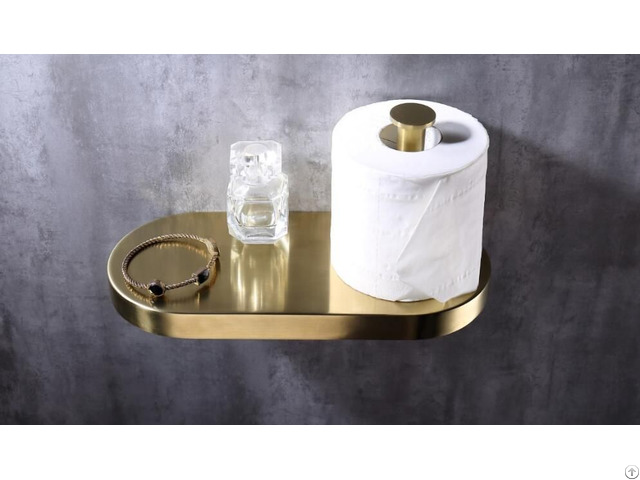 Oem Polished Brass Toilet Paper Holder