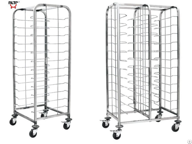 Stainless Steel Wire Shelf Trolley Designed For Cake Trays