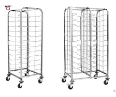 Stainless Steel Wire Shelf Trolley Designed For Cake Trays