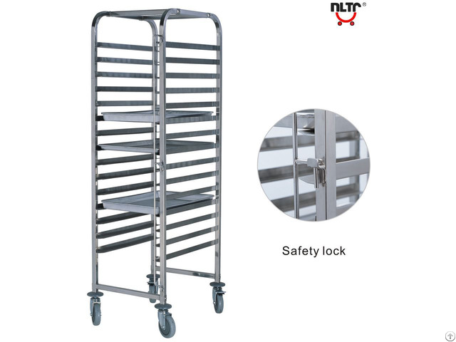 Stainless Steel Single Unit Rack Trolley