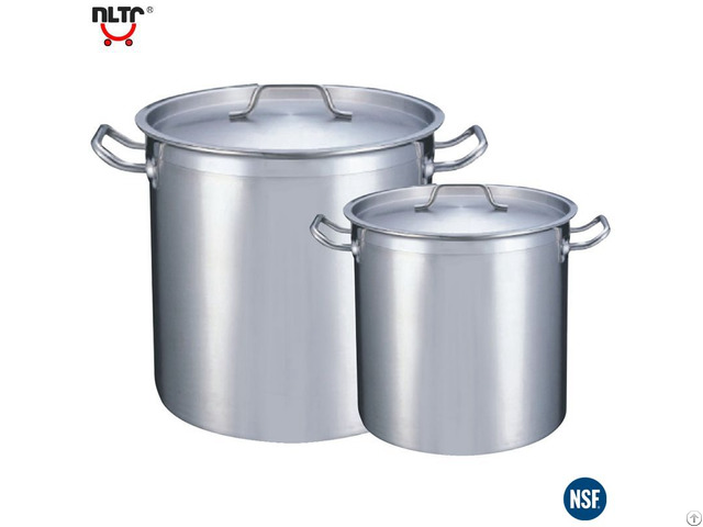 Stainless Steel Durable Thicker Base Deep Storage Pot