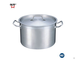 Stainless Steel Durable Thicker Base Shallow Storage Pot