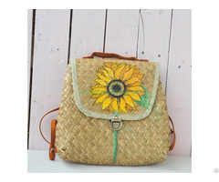 Sell Seagrass Handwoven Fashion Backpack
