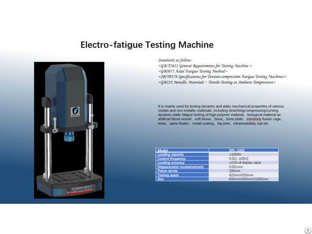 Electro Fatigue Testing Machine