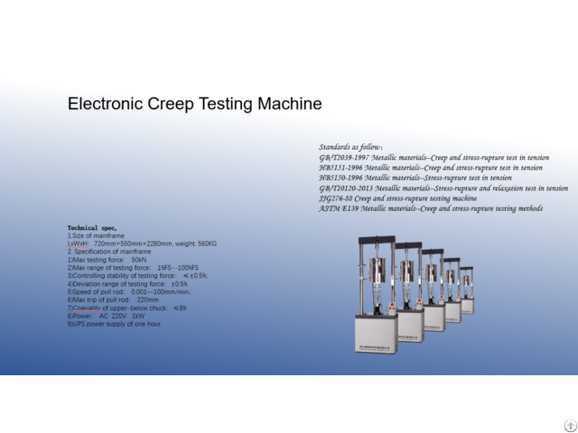 Electronic Creep Testing Machine