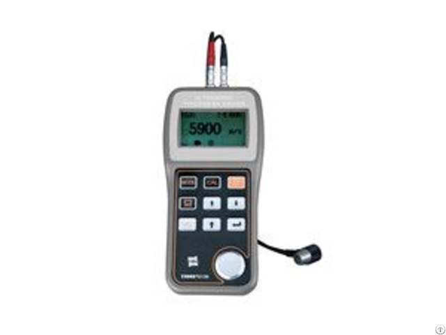 Portable Echo Ultrasonic Thickness Tester Time 2136 For Measuring Through Coated Surface