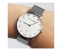 F001 A 316l Stainless Steel Case Sapphire Glass Watches Swiss Ronda Quartz Watch From Lady Women