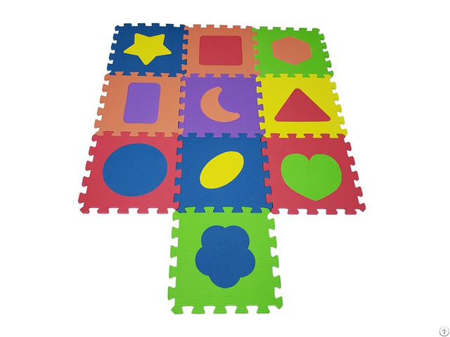 Non Toxic Children Eva Shapes Floor Puzzle Play Mat