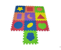 Non Toxic Children Eva Shapes Floor Puzzle Play Mat