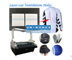 Laser Cut Ventilation Hole In Dye Sublimation Printed Sports Jersey